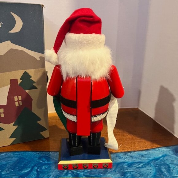 1998 Nutcracker Village Old World Jolly Santa Nutcracker with List Toys - Picture 5 of 13